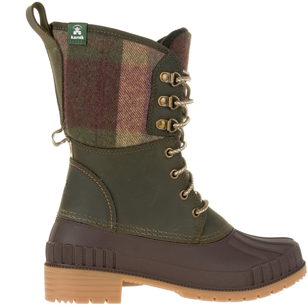 Kamik 3M Thinsulate Water Resistant Genuine Leather Lace Up High Boots Womens 7 - Picture 1 of 13
